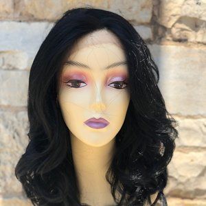 Black Free Part Swiss Lace Front Wig 2022
